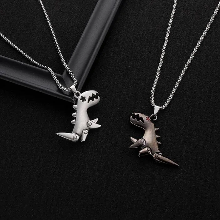 Dinosaur necklace for BFF and Couple