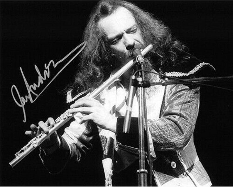 IAN ANDERSON Jethro Tull Hand-Signed Autograph 8x10 Photo Poster painting wCOA