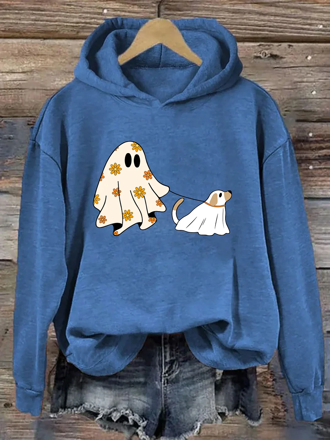 Сute Ghost Dog Halloween Hoodie