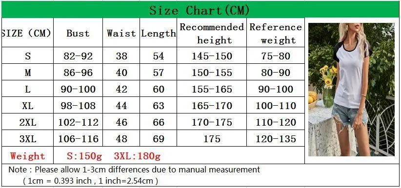 Women's Fashion Personality T-shirt With Short Sleeves