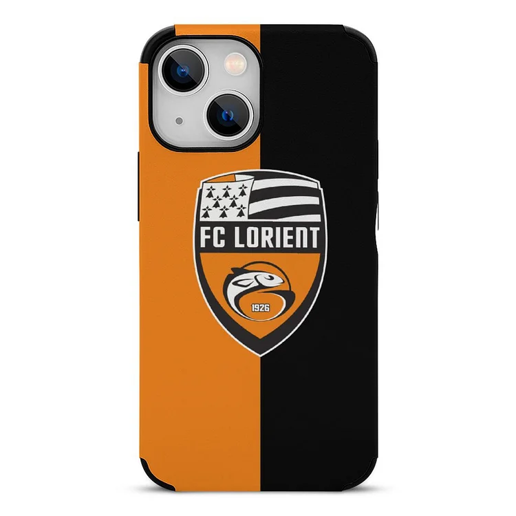 FC Lorient Caen Cadre TPU Souple Phone Case Pour IPhone 13