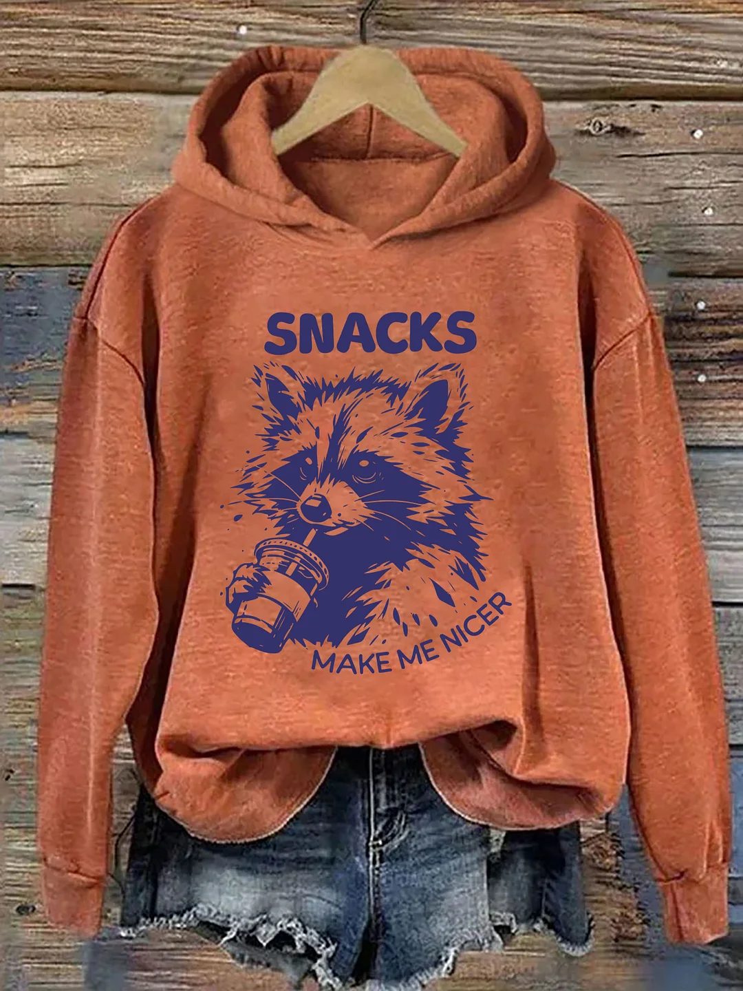 Snacks Make Me Nice Hoodie
