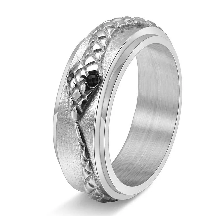 Coutureaura Snake Rotatable Ring