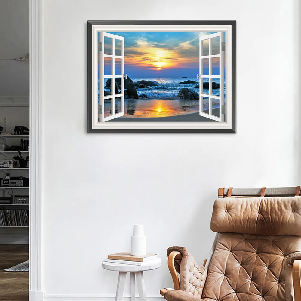 Diamond Painting - Full Round Drill - Sea Landscape(40*30cm)