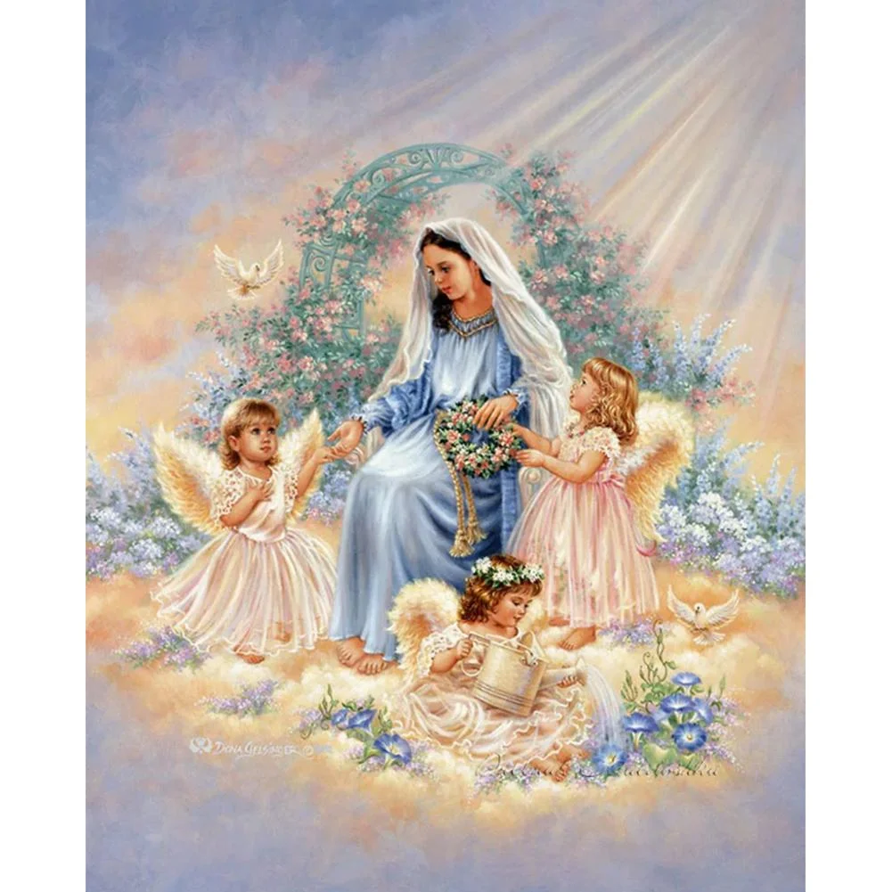 Full Round Diamond Painting Angels (40*30cm)