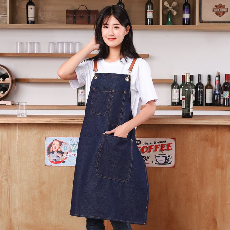 Jean Apron Belt Strap Denim Fashion Korean Slip Dresses