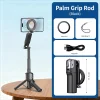 Variable focus magnetic selfie stick, mobile phone shooting aid, 3-in-1 stand