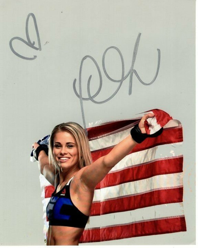 Paige vanzant signed autographed ufc cowgirl Photo Poster painting