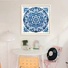Blue And White Porcelain-Mandala-14CT Stamped Cross Stitch 40*40cm/15.75*15.75in