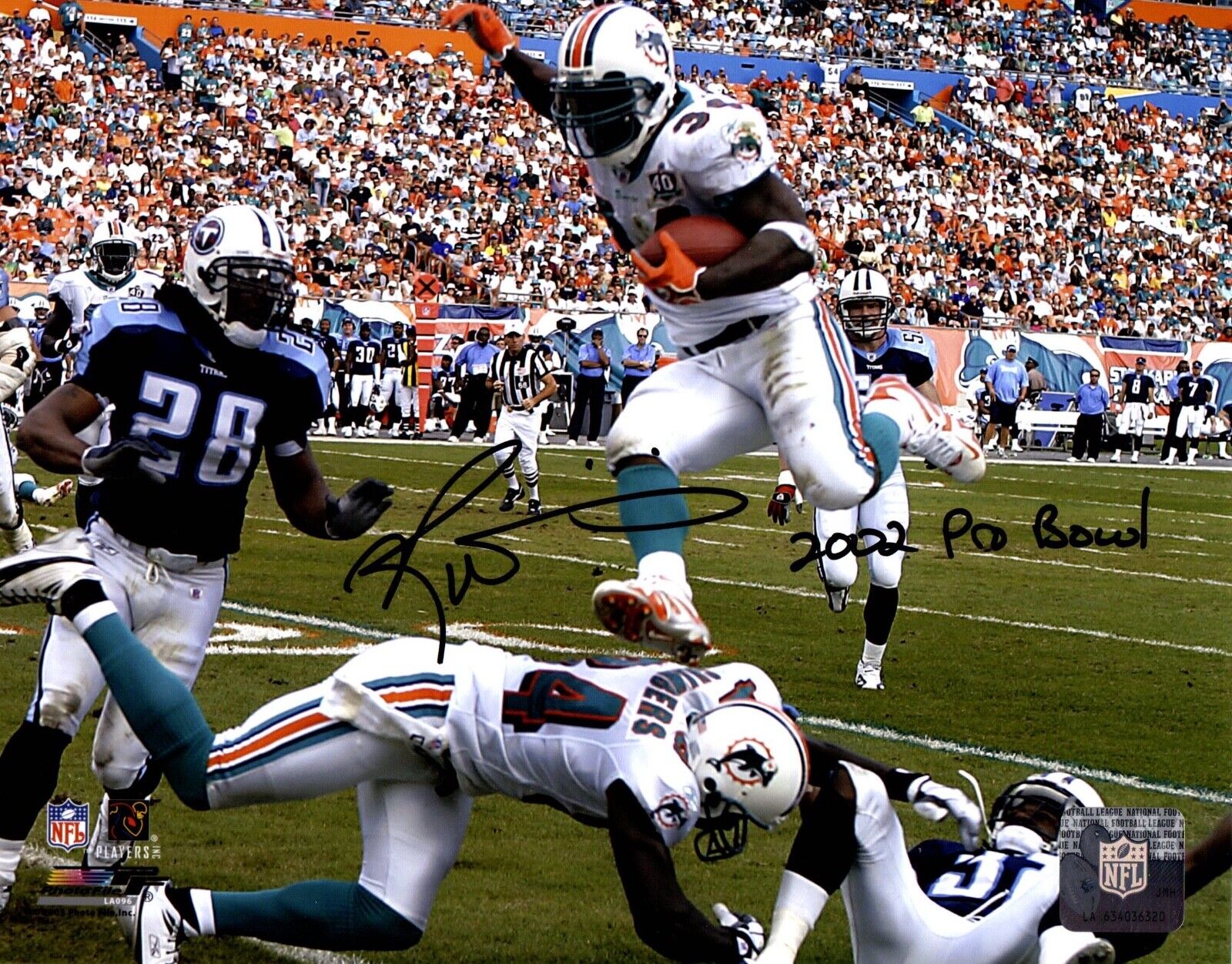 Ricky Williams autographed signed inscribed 8x10 NFL Miami Dolphins JAG COA