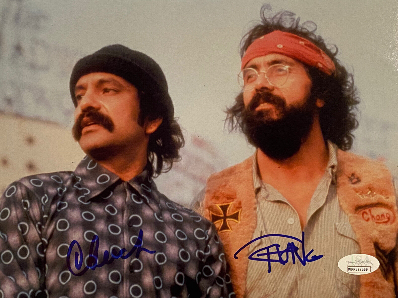 Cheech and Chong Autograph 8x10 Photo Poster painting Signed JSA COA Stoner, weed,