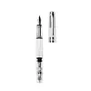 Transparent large-capacity calligraphy piston ink-absorbing fountain pen