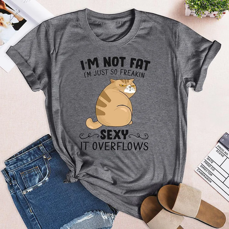 I'm Not Fat T-shirt Tee -01482-Annaletters