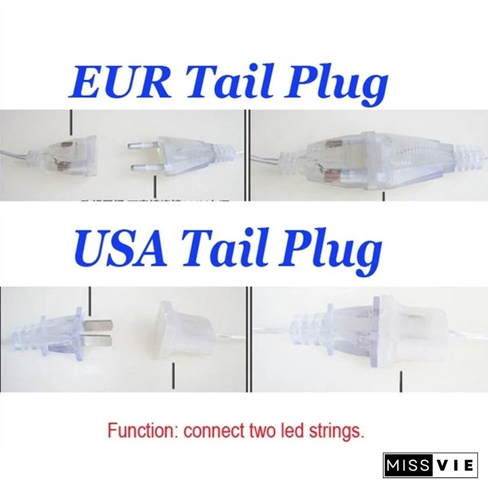 5M Christmas LED Curtain Icicle String Light Droop 0.4-0.6m Party Garden Stage Outdoor Waterproof Decorative Fairy Light