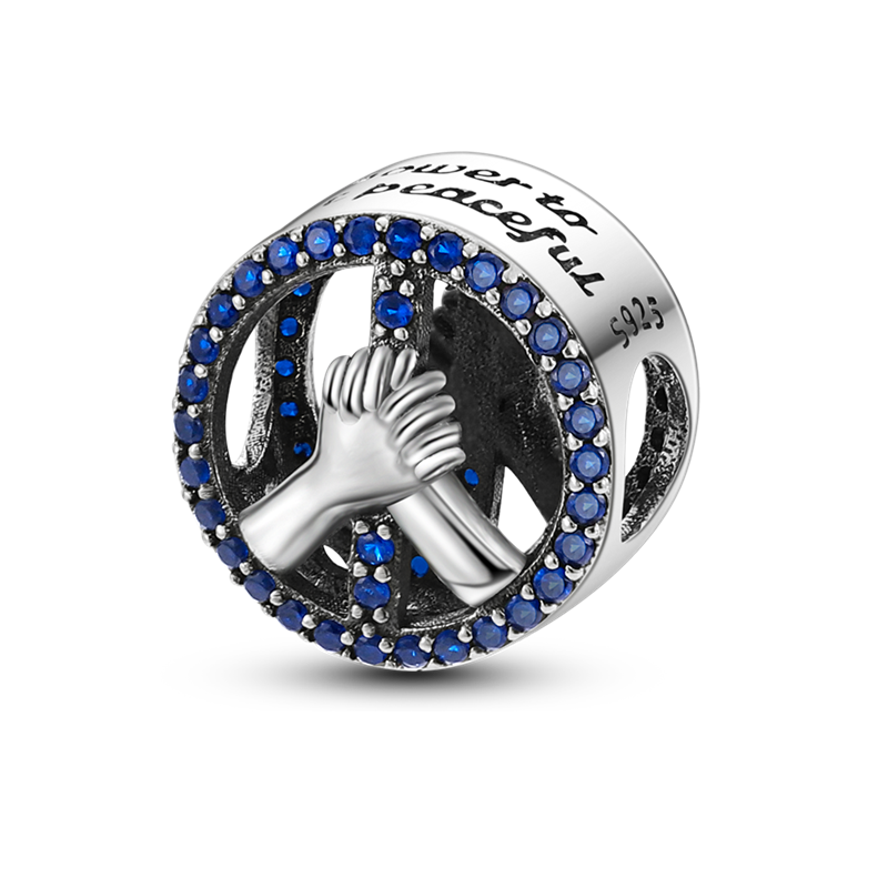 Genuine 925 Sterling Silver Tree of Peace and Life Beads for Original Bracelet Charms Fine Jewelry Accessories KTC312