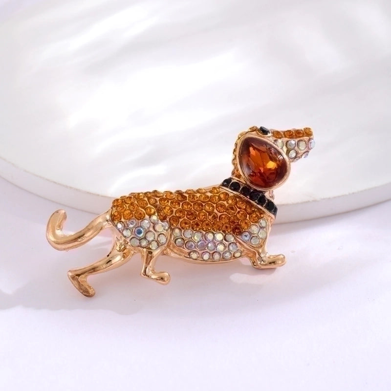 Minimalist Animal Alloy Inlay Rhinestones Women’s Brooches