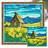 Flower Field-11CT Stamped Cross Stitch 50*50cm/19.69*19.69in tapestrymarket
