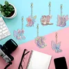 6pcs Fairy Shoes Double Sided Special Shape Diamond Painting Keychains
