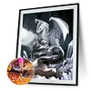 Peinture au diamant 5d diy dragon plein rond perceuse strass photo (ld534)