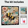 Framed Diamond Painting - Special Shaped - Insect (25x25cm)