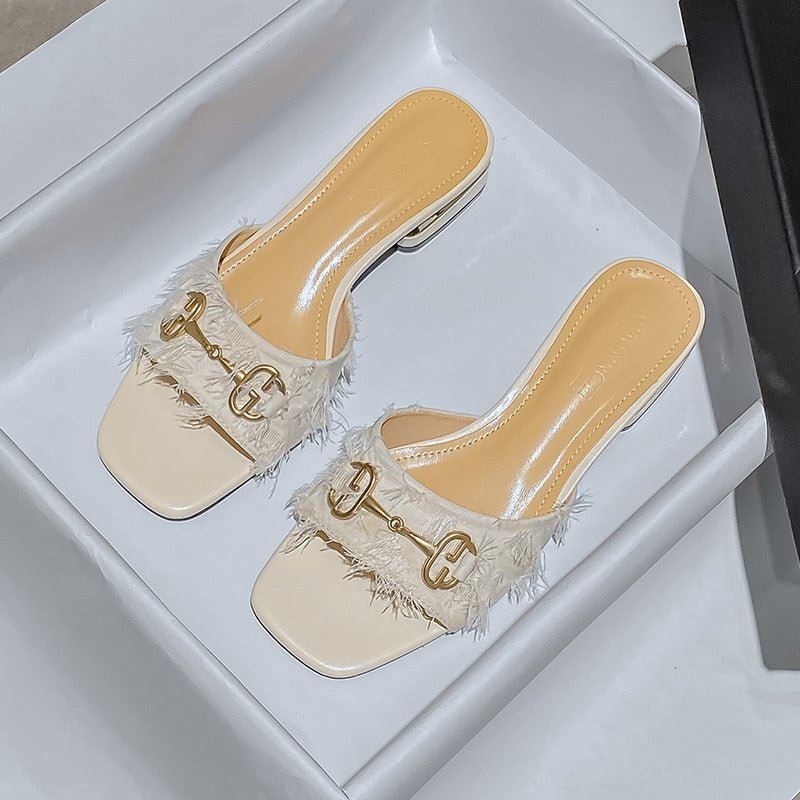 Summer women's sandals 2021 fashion designer outdoor leisure fashion slippers With low shoes for women With low mules 41-43 size