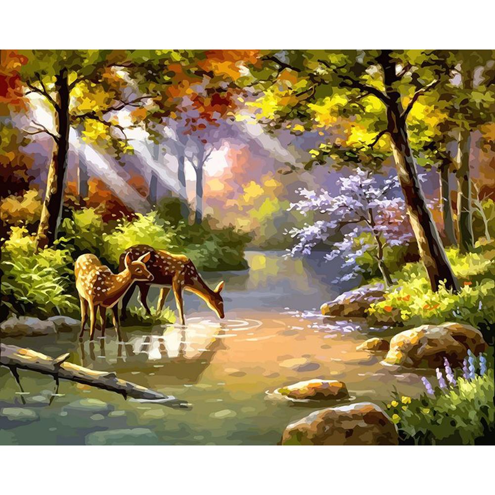 

40x50cm - Paint By Numbers Deer, 501 Original