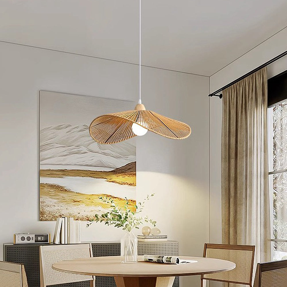 Natural Woven Simple Pendant Light