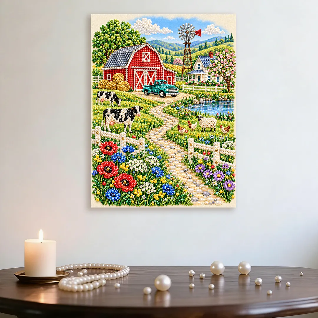 Pearl Painting Kit for Adults Farmhouse Decor 11.81x15.75in