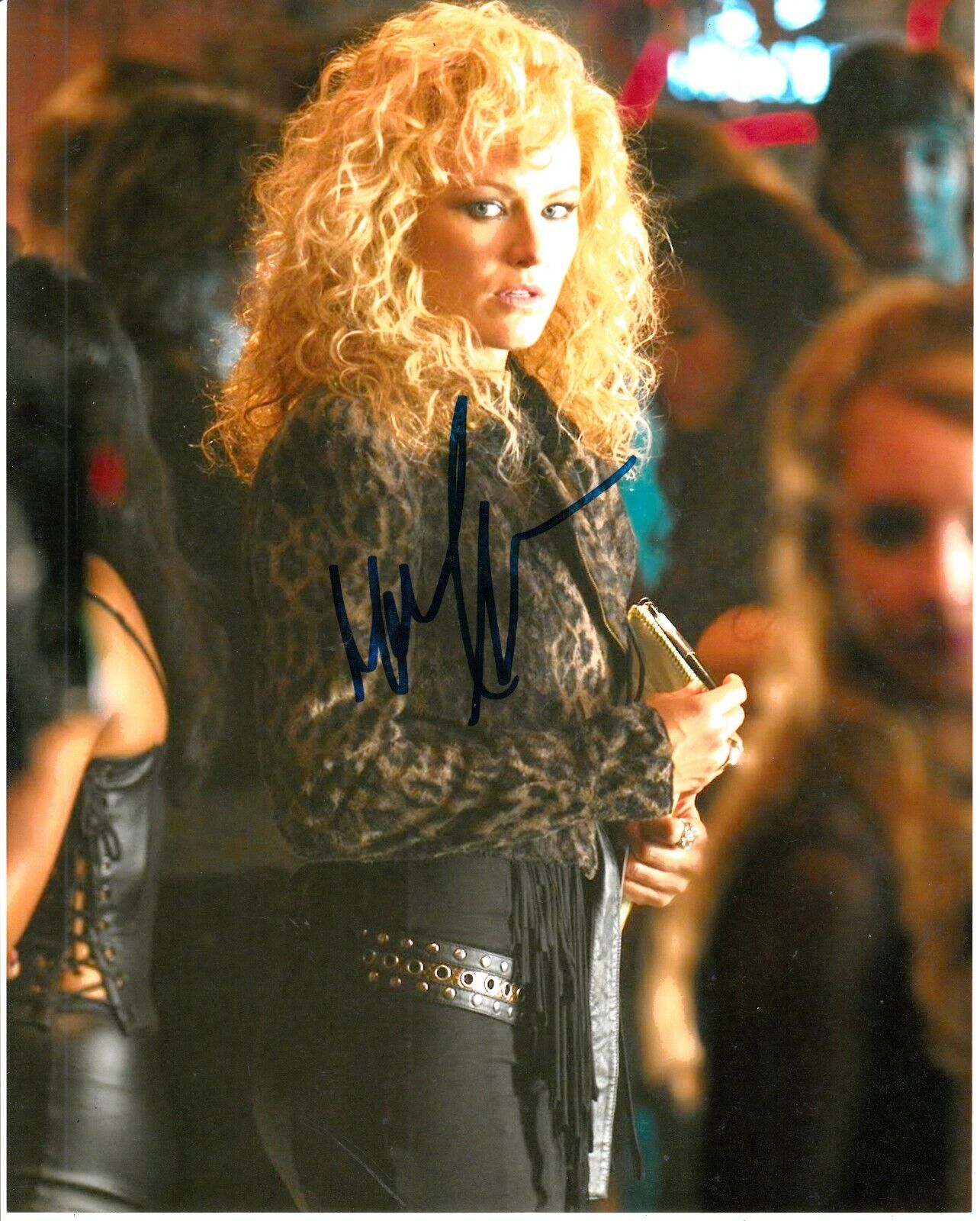 MALIN AKERMAN SIGNED ROCK OF AGES Photo Poster painting UACC REG 242 FILM AUTOGRAPHS AUTHENTIC