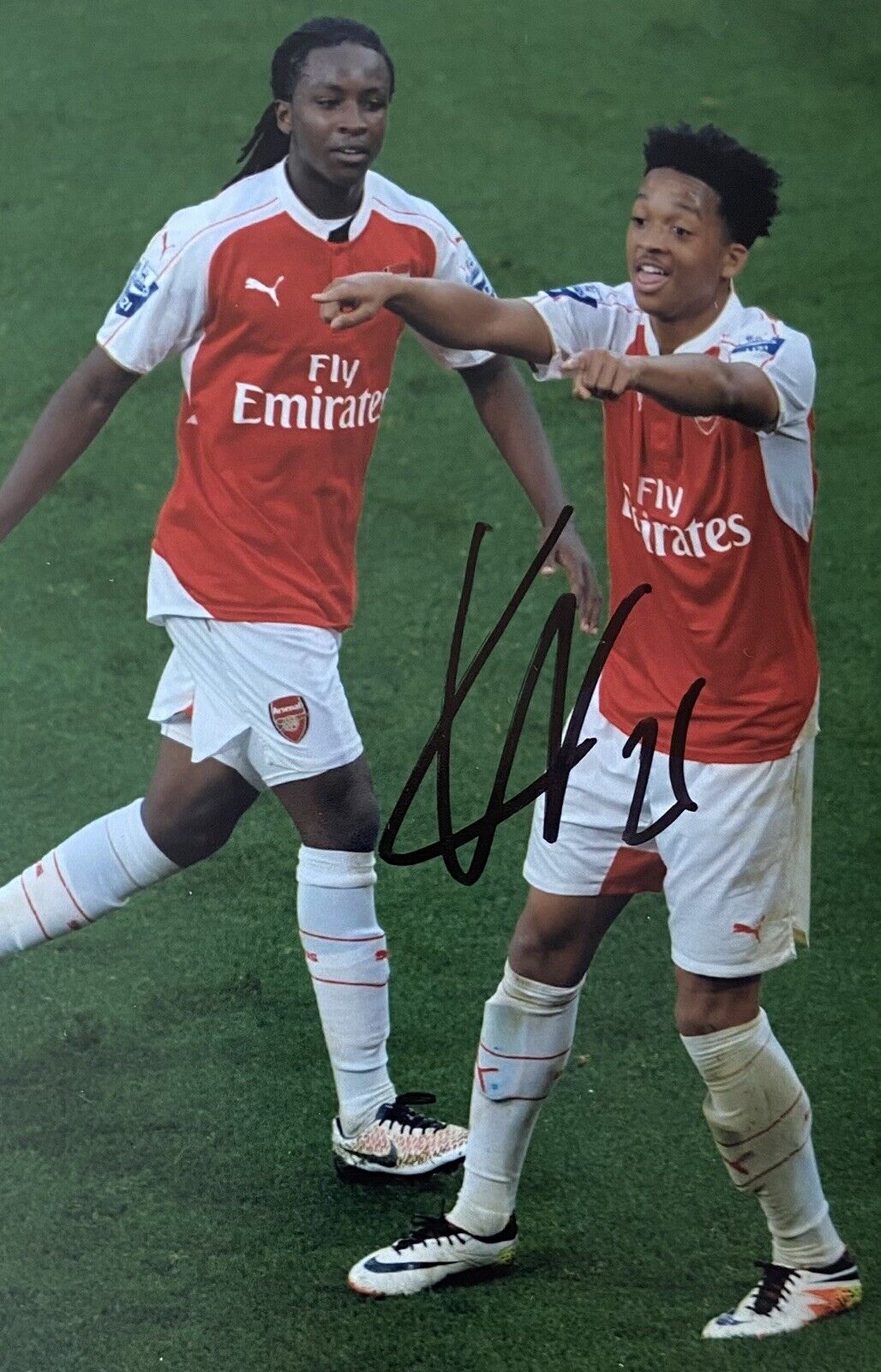 Chris Willock Genuine Hand Signed Arsenal 6X4 Photo Poster painting