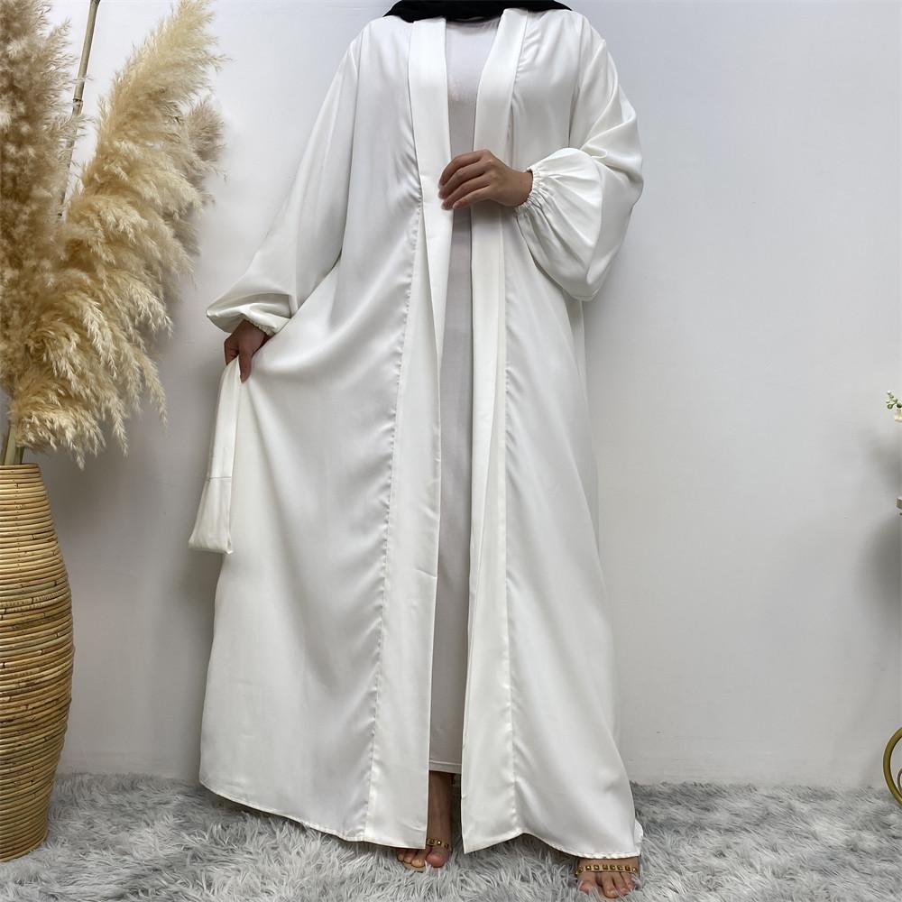 Fascicular Orifice Sleeve Solid Color Loose Lady Muslim Outerwear | Oxredo Shop Ramadan Sale