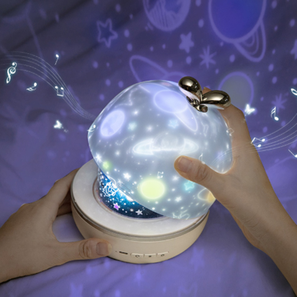 

6 Pattern Rotating Projector Lamp USB Rechargeable Dimmable LED Night Light, 501 Original