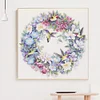 11CT Bird garland-Stamped Cross Stitch 40*40cm/15.75*15.75in
