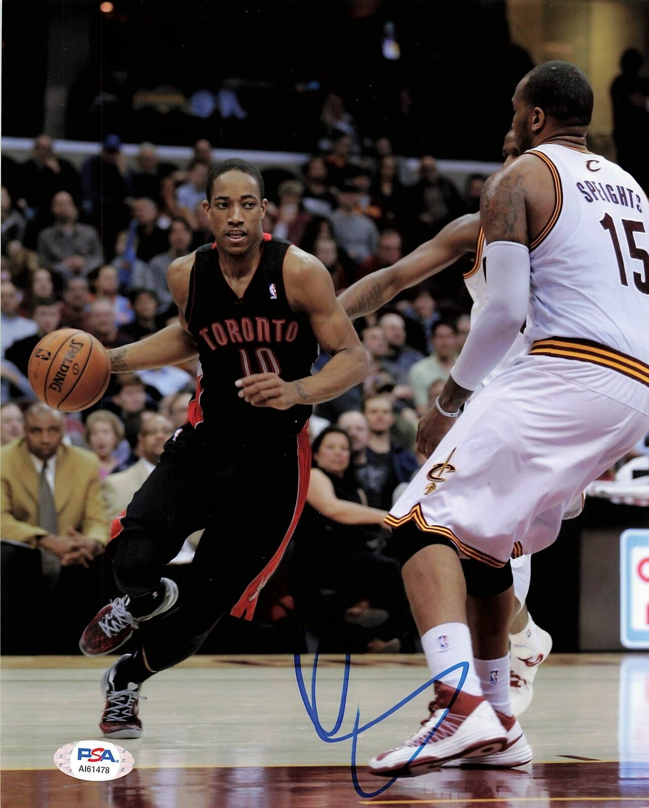 DeMar DeRozan signed 8x10 Photo Poster painting PSA/DNA Toronto Raptors Autographed