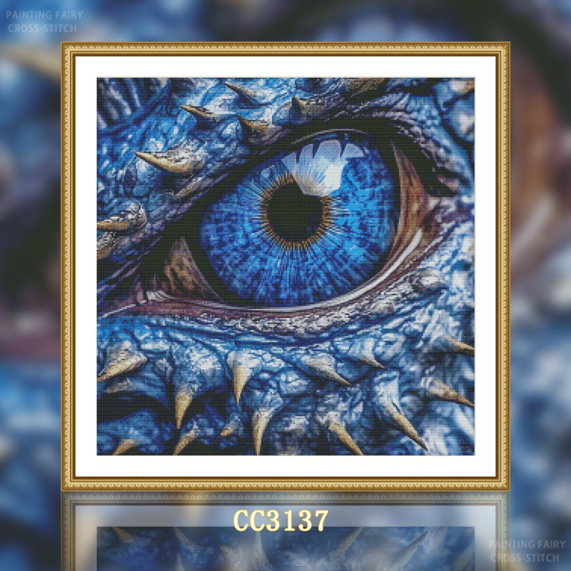 1set DIY Printed Cross Stitch Kit 【CC3137-Dragon's Eye Drogon】printed (stamped) cross-stitch Painting Fairy Cross Stitch