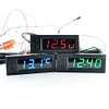 3 in 1 Car Temperature Clock LED Display Electronic Clock Voltmeter Luminous 12V
