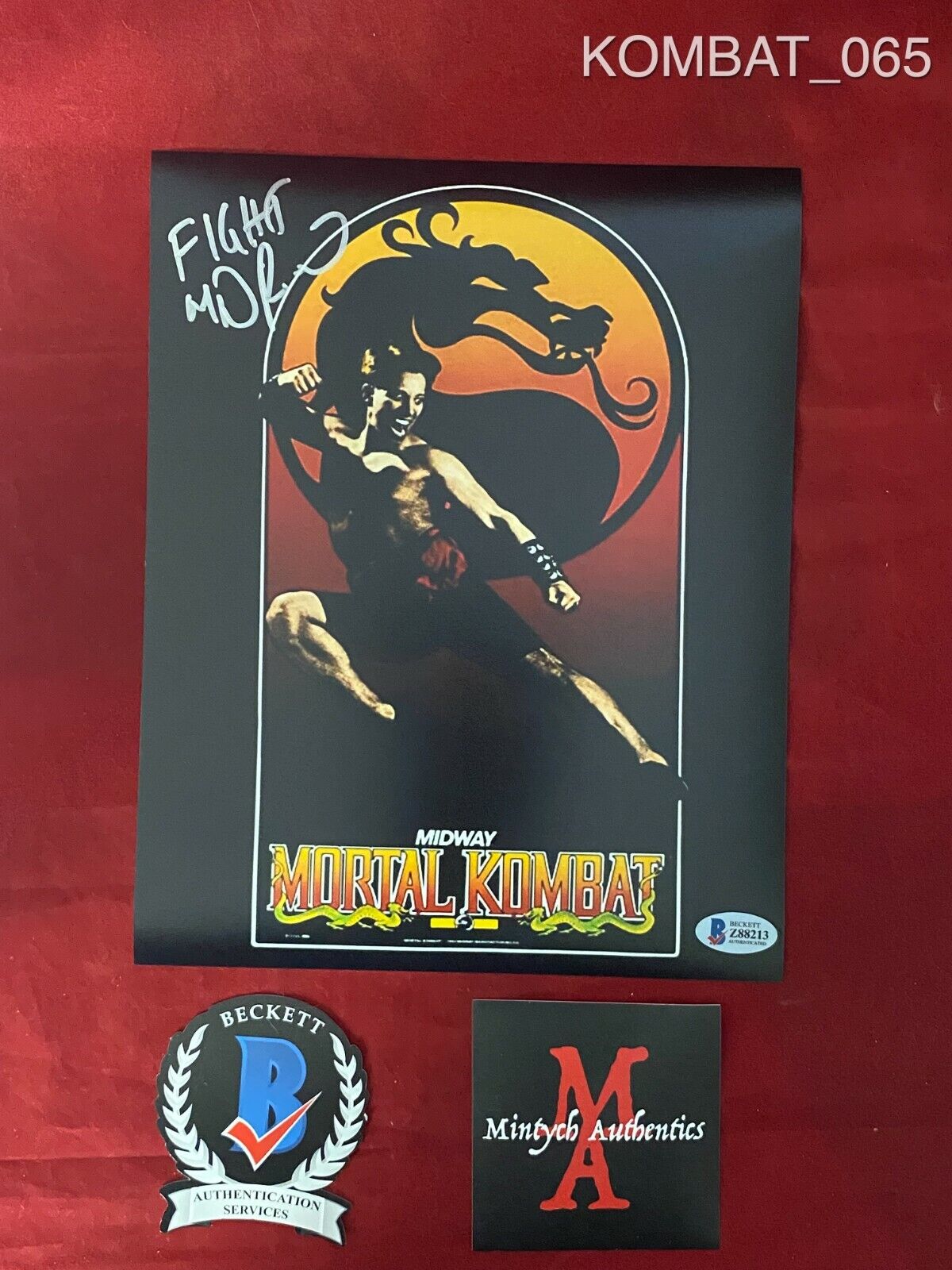 DANIEL PESINA AUTOGRAPHED SIGNED 8x10 Photo Poster painting! MORTAL KOMBAT! BECKETT! SCORPION!