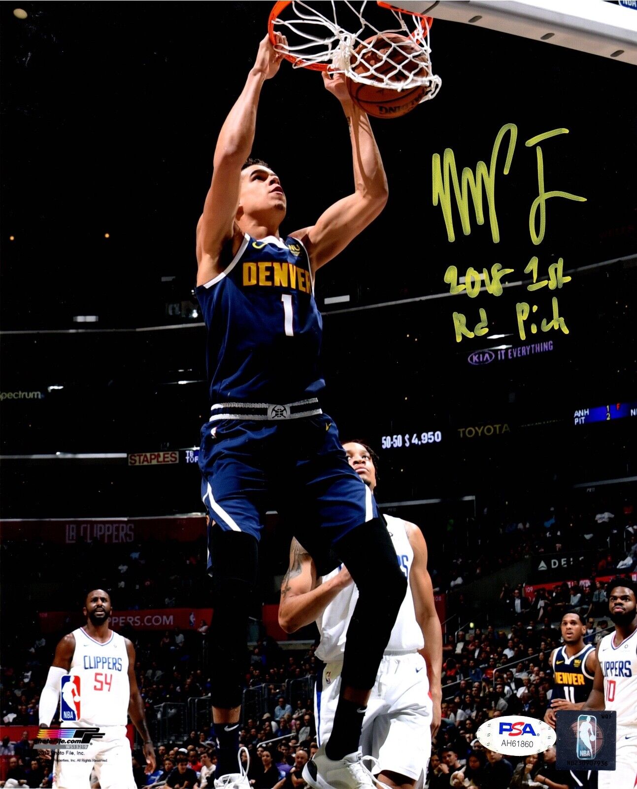 Michael Porter Jr. autographed signed inscribed 8x10 Photo Poster painting Denver Nuggets PSA