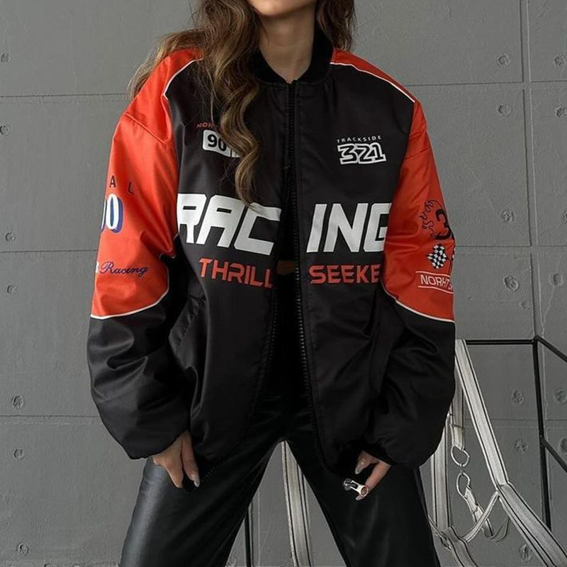 Oversized Women's Racing Jacket