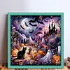 Halloween Castle-11CT Stamped Cross Stitch 50*50cm/19.69*19.69in tapestrymarket