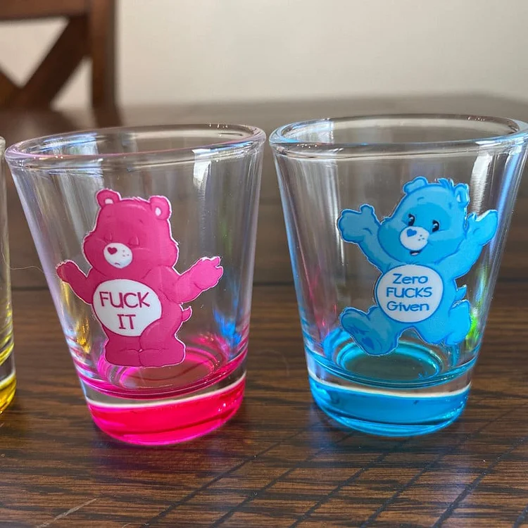 Swear Bears Shot Glasses, 6 Pieces | 168DEAL