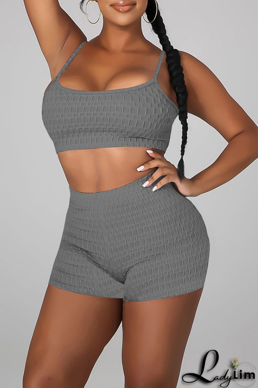 Burgundy Sexy Solid Patchwork Spaghetti Strap Sleeveless Two Pieces