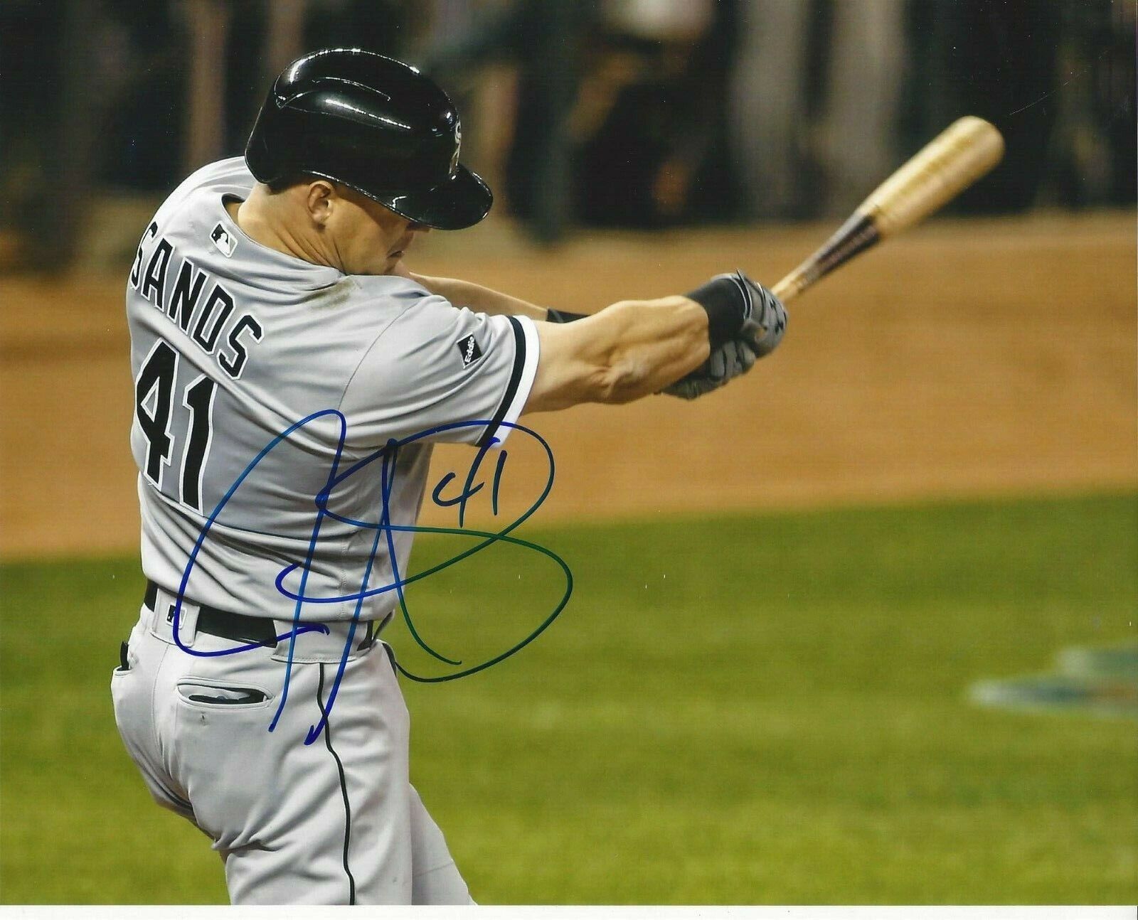 Jerry Sands autographed 8x10 Chicago White Sox#S562