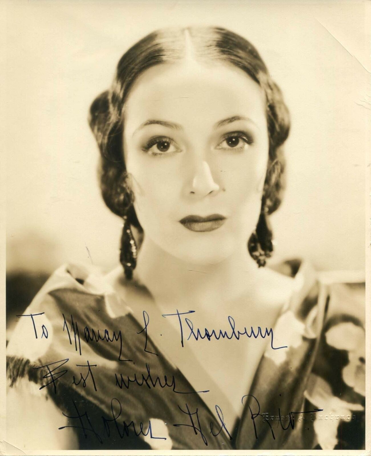 Dolores del Rio autograph, signed vintage 1935s Photo Poster painting