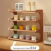 Table Organizer Shelf, Arc-Modeling, Small Countertop Storage Rack, Save Space, Multifunction Display Shelf, Open Tabletop BookShelf, for Home Decor