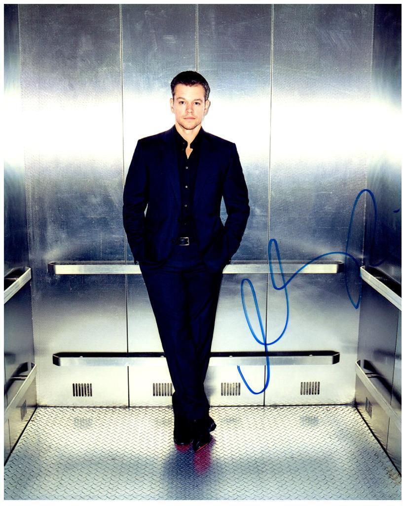 Matt Damon signed 8x10 autographed Photo Poster painting + COA