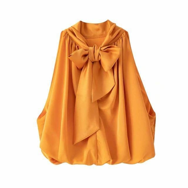 Klacwaya Top Women Sexy Blouses Orange Crop Ladies Shirts Halter Sleeveless Girl Summer Blusas Clothing Female Chic Tops