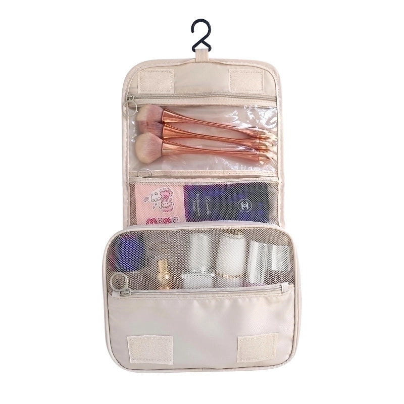 Casual Solid Color Polyester Storage Bag Makeup Bags