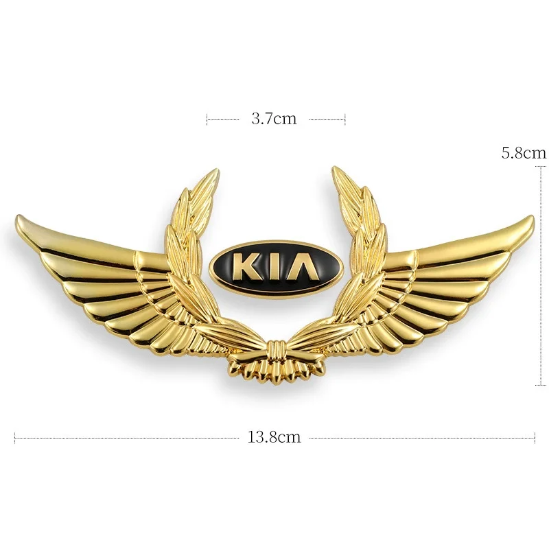 3D car metal badge decorative side label (customized car logo)