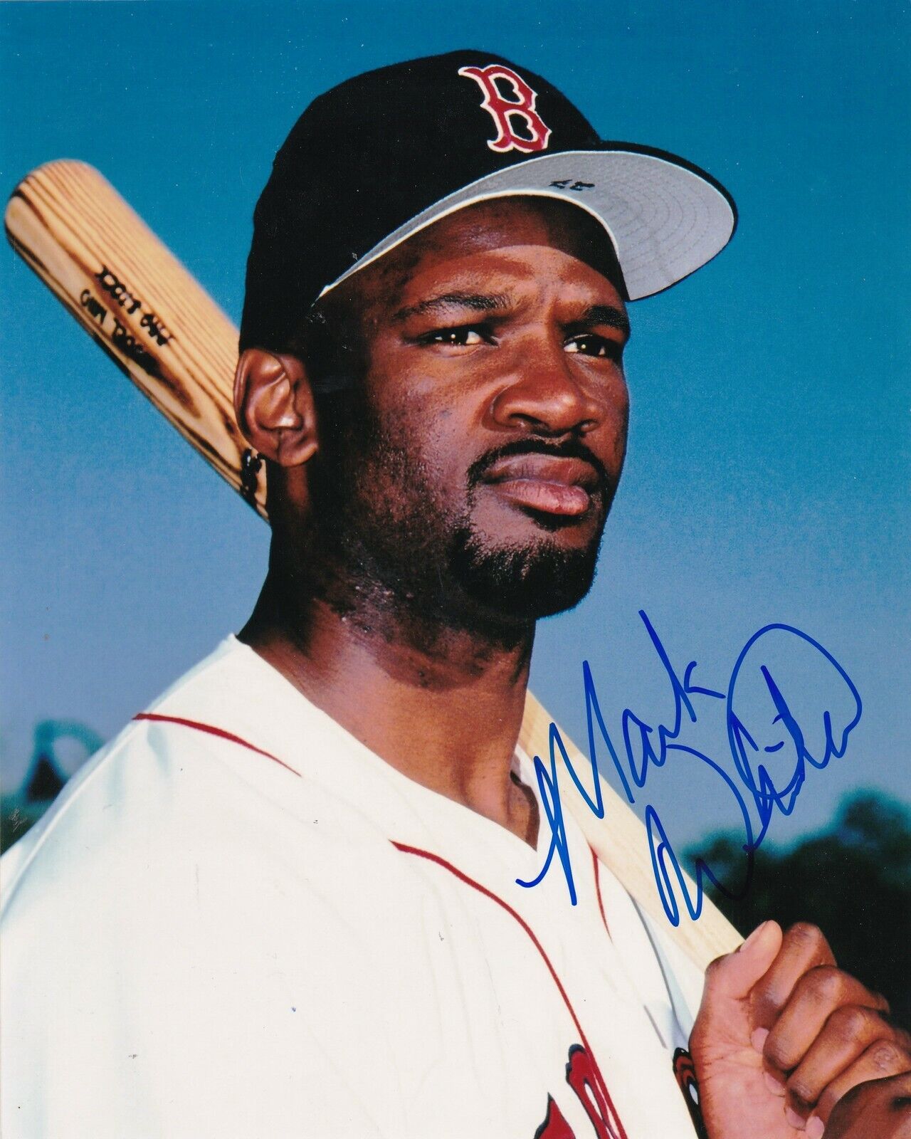 MARK WHITEN BOSTON RED SOX ACTION SIGNED 8x10